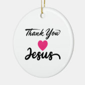 Décoration En Céramique Merci Jésus | Coeur de foi chrétienne moderne (Gauche)
