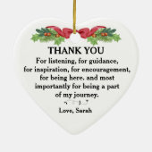 Décoration En Céramique Merci Pour écouter, pour guider... (Dos)