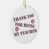 Décoration En Céramique Merci Professeur Appréciation vacances Keepsaké (Droite)