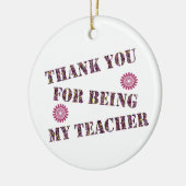 Décoration En Céramique Merci Professeur Appréciation vacances Keepsaké (Gauche)