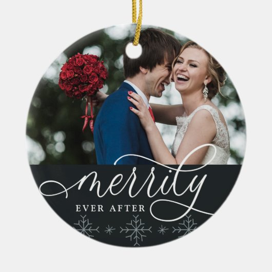 Décoration En Céramique Merde toujours après | Photo Mariage (Devant)