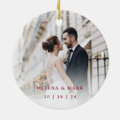 Décoration En Céramique Merde toujours après | Photo Mariage (Dos)