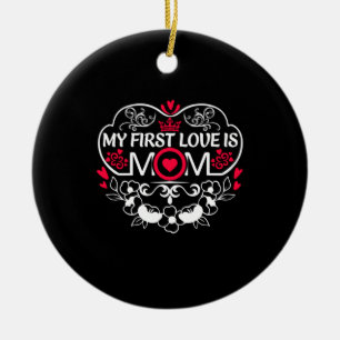 Décoration En Céramique Mère Art Mon Premier Amour Est Maman