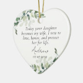 Décoration En Céramique Mère de la mariée Keepsaké (Gauche)