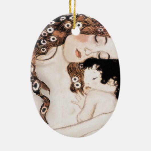 Décoration En Céramique Mère et enfant Gustave Klimt (Dos)