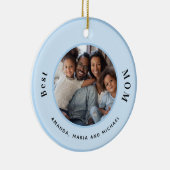 Décoration En Céramique Mère mère photo bleu clair noms (Droite)