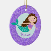 Décoration En Céramique Mermaid Purple Glitter (Droite)