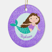 Décoration En Céramique Mermaid Purple Glitter (Gauche)