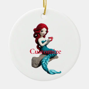 Décoration En Céramique Mermaid Relaxant Avec Boisson Thunder_Cove