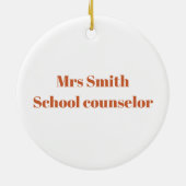 Décoration En Céramique Merry and Mindful Holiday Ornament (Dos)