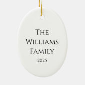 Décoration En Céramique Merry & Bright Ornament (Dos)