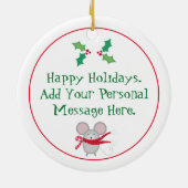 Décoration En Céramique Merry Chris Mouse (Dos)