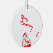 Décoration En Céramique : Merry Christmas (Droite)