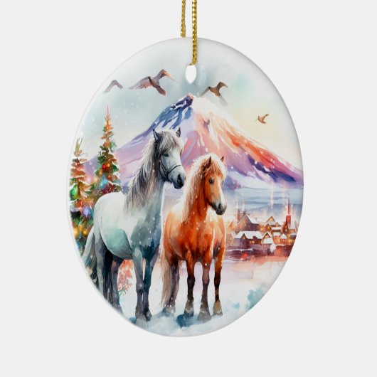 Décoration En Céramique Merry Christmas (Droite)