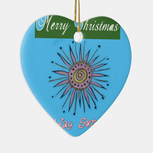 Décoration En Céramique Merry Christmas Holiday Sunshine Collection (Droite)