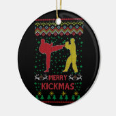 Décoration En Céramique Merry Kickmas Ugly Christmas Karate Jiu Jitsu (Gauche)