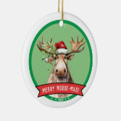 Décoration En Céramique Merry Moose - Fête de Mas Noël (Droite)