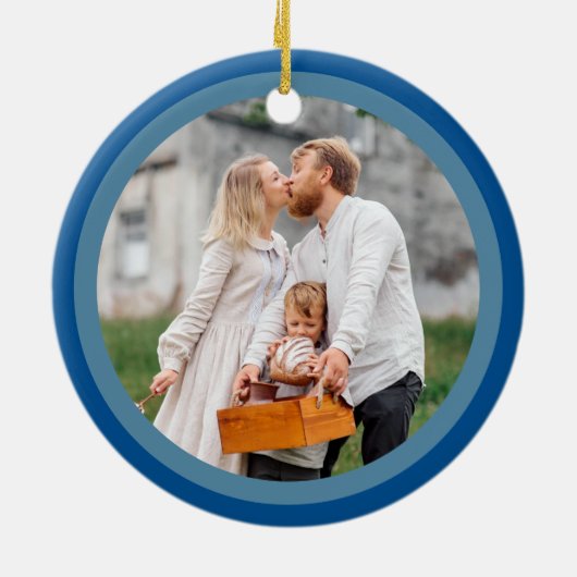 Décoration En Céramique Merry Navy interconfessionnel mignon 1st Chrismukk (Dos)