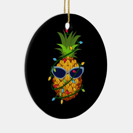 Décoration En Céramique Merry Xmas Pineapple Christmas Tree Lights (Droite)