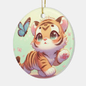 Décoration En Céramique Merveilleuse dans les yeux d'un chaton (Gauche)