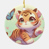 Décoration En Céramique Merveilleuse dans les yeux d'un chaton (Dos)