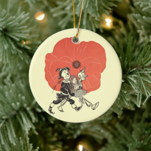 Décoration En Céramique Merveilleux Magicien d'Oz, Dorothy avec fleurs de 