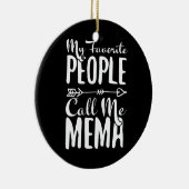 Décoration En Céramique Mes gens préférés m'appellent Mema Grand-mère (Droite)