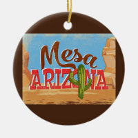 Mesa Arizona Cartoon Vintage voyage du désert