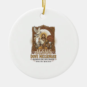 Décoration En Céramique Messager Jésus Colombe Messager Jésus Colombe Chré