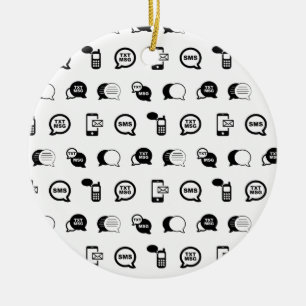 Décoration En Céramique Messagerie textuelle portable amusante COULEUR BG 