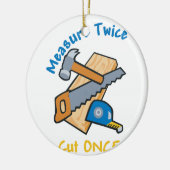 Décoration En Céramique Mesurer deux fois (Gauche)