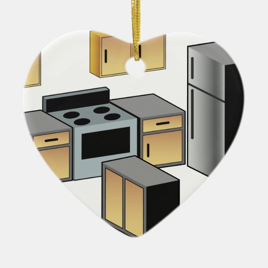 Décoration En Céramique Meubles et appareils de cuisine (Devant)