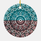 Décoration En Céramique Mi Toned tendance bleu mauve Laced Design Wrappin (Dos)