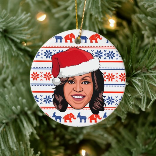 Décoration En Céramique MICHELLE OBAMA Noël (Arbre)