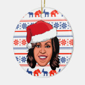 Décoration En Céramique MICHELLE OBAMA Noël (Gauche)