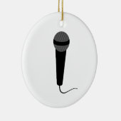 Décoration En Céramique Microphone noir (Droite)