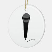 Décoration En Céramique Microphone noir (Gauche)
