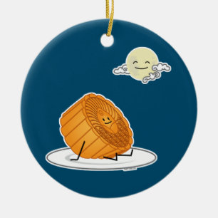 Décoration En Céramique Mid Autumn Festival Moon cake lunar mooncakes past