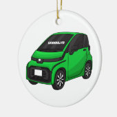 Décoration En Céramique Mignonne micro-voiture verte (Gauche)