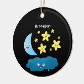 Décoration En Céramique Mignons étoiles chantant, lune et bande dessinée d (Gauche)