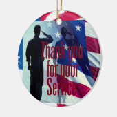 DÉCORATION EN CÉRAMIQUE MILITAIRE (Gauche)