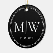 Décoration En Céramique Mini-mariés Monogram Black Holiday (Gauche)