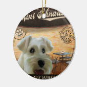 Décoration En Céramique Mini Schnauzer de café (Gauche)