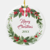 Décoration En Céramique Miniature Schnauzer Terrier Courbe rouge (Dos)