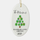 Décoration En Céramique Minimal Covid Christmas Tree Personalized Ceramic (Droite)