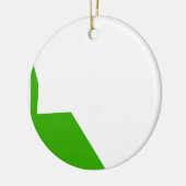 Décoration En Céramique Minimalisme Vert Blanc (Gauche)