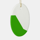 Décoration En Céramique Minimalisme Vert Blanc (Droite)