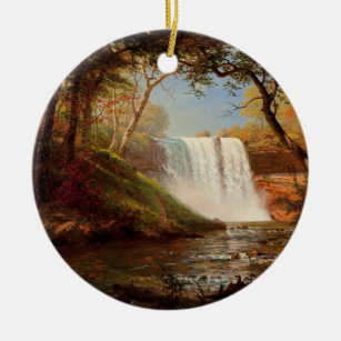 Décoration En Céramique Minnehaha Falls, art de Albert Bierstadt