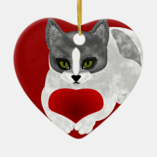 Décoration En Céramique Minou d'amour