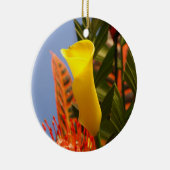 Décoration En Céramique minuscule calla jaune (Droite)